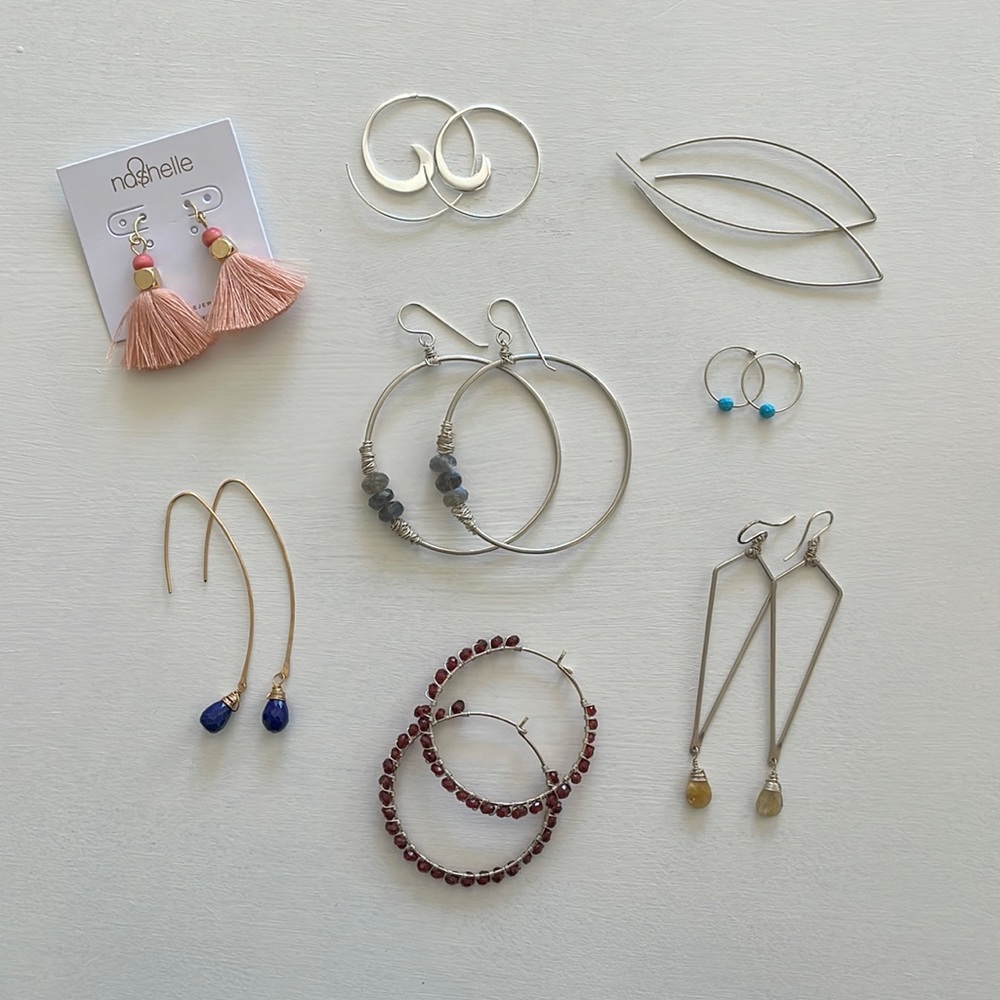 Nashelle Bundle of 8 Earrings